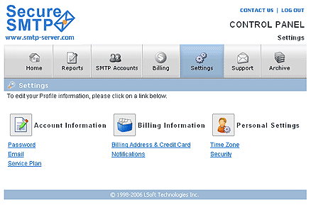 Secure SMTP Server screenshot