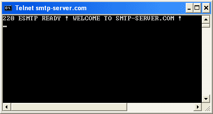 Telnet smtp-server.com